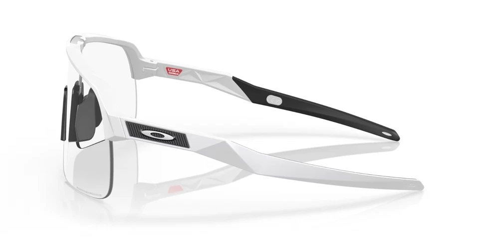 NEW Oakley SUTRO LITE Matte White Wrap PHOTOCHROMIC Clear Lens Sunglass O9463-46 - Image 3 of 4