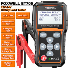 FOXWELL BT705 Automotive Battery Load Tester 12-24V Cranking Charging System Ana