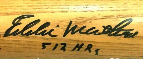 Eddie Mathews MLB Original Autographed Bats