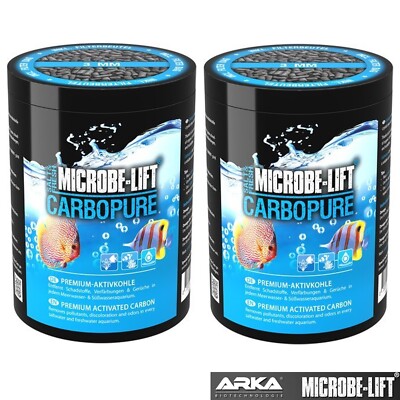 ARKA Microbe Lift Carbopure 2x 486g Premium Aktivkohle Aquarium Aquariumpflege