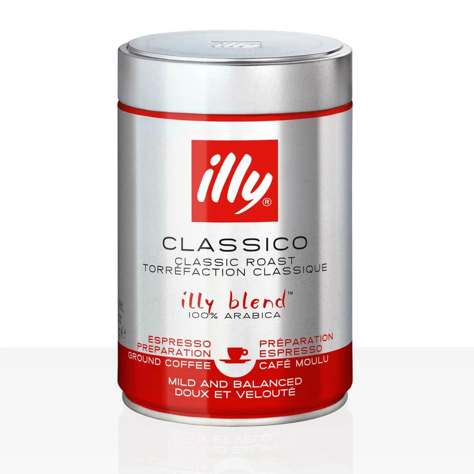 illy Espresso Classico Normale Röstung - 250g Kaffee gemahlen, 100% Arabica