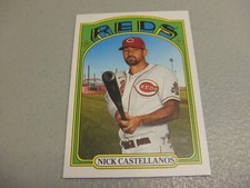 2021 Topps Heritage #393 Print Error Wrong Back Nick Castellanos w/S.Kingery SP