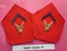 P8802 2x Pfotenaufnäher Kragenabzeichen Offizier ALAT Luftfahrt Kaninchen 