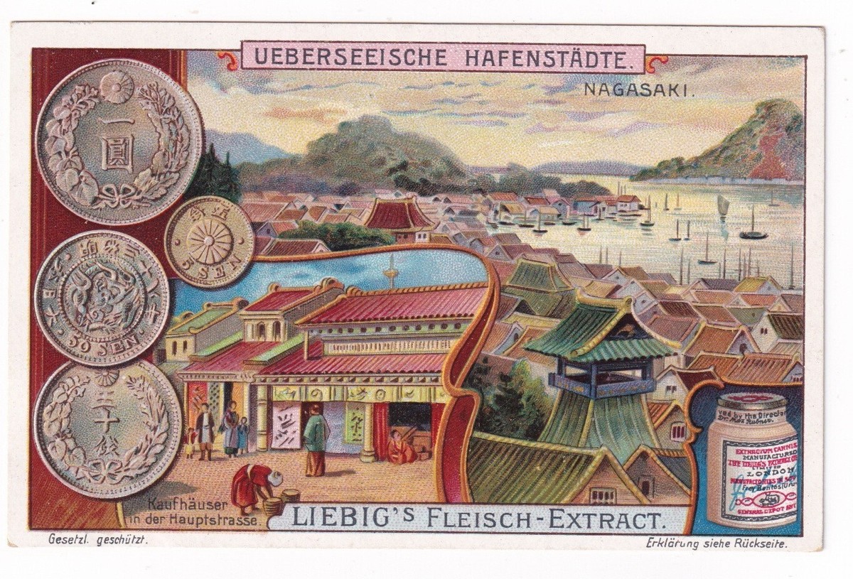 たまページ Vintage 1909 COINS & PORTS Card NAGASAKI JAPAN | eBay