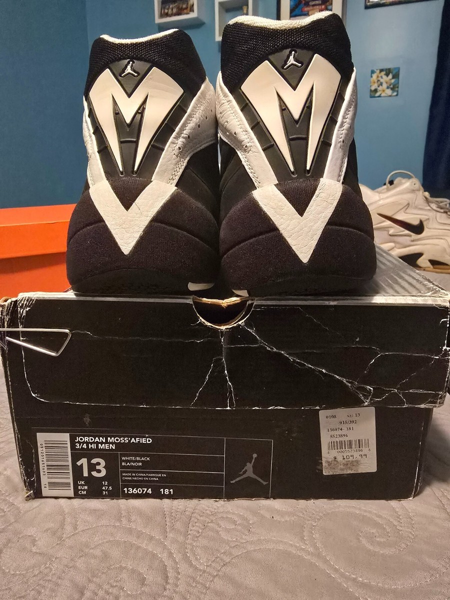 Nike Air Jordan Mossified size 13 White/Black Randy Moss  display picture 2