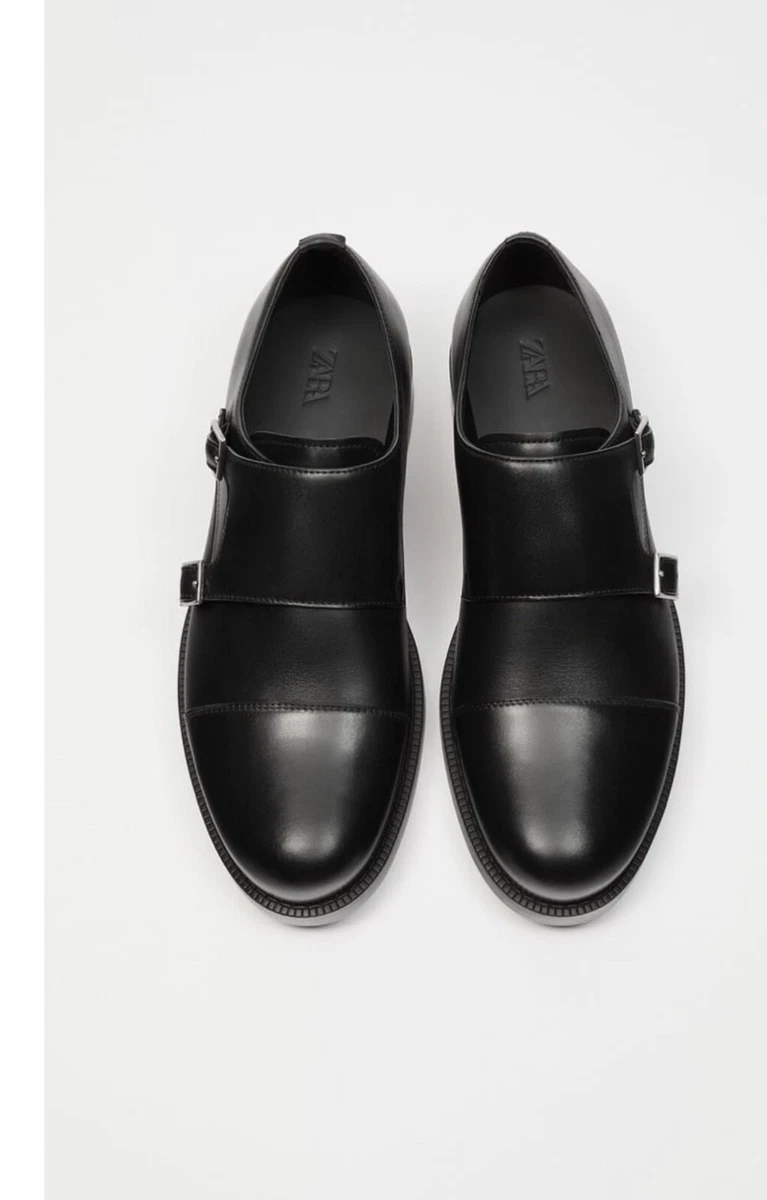 Chaussures en Cuir MONK Zara pour Hommes