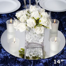 14" wide ROUND MIRRORS Party Wedding Centerpieces Wall Table Decorating Mirror