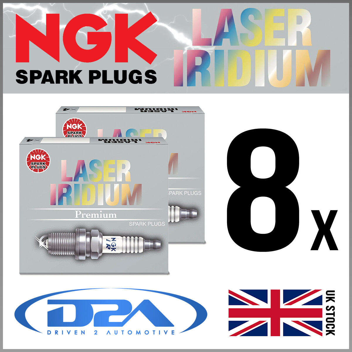 8x NGK LMAR8AI-10 (94319) LASER IRIDIUM Zuendkerze | eBay
