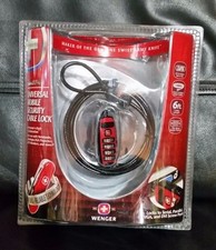 3 Pcs. Wenger Guardia Universal Mobile /Laptop Security Cable Lock - NIB LOT 3