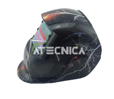 Maschera LCD autoscurante Atecnica SKULL saldatura elettrodo MIG MAG TIG