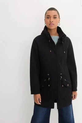FREEMANS Baumwoll Kordelbund Mantelweste Schwarz UK 16 (ccc741)