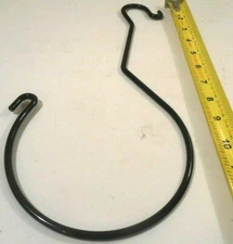 2 PC. HANGER HOOK  PVC COATED BLACK  (13") INCH STEEL  PLANT HANGER 13 inch