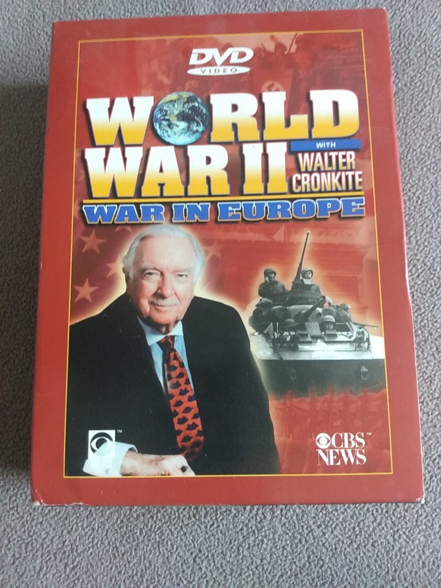 WORLD WAR II w/WALTER CRONKITE: WAR In EUROPE 3 DVD's Set
