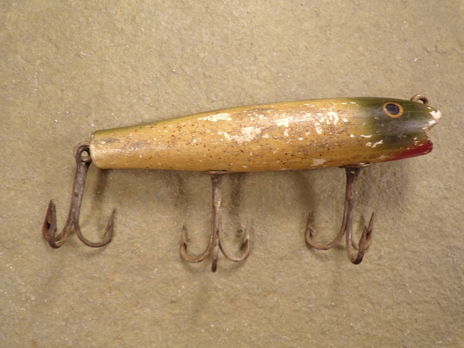 Leurre de pêche vintage Creek Chub Bait Co blessé au méné