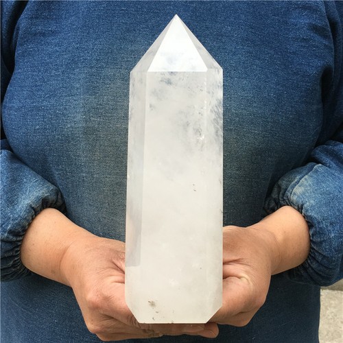 2.8LB Natural clear Quartz Crystal Obelisk wand point healing TA257-BDA - 第 3/12 張圖片