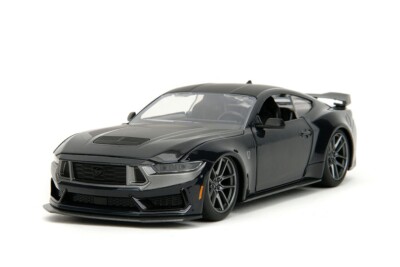 2024 FORD MUSTANG DARK HORSE BLACK METALLIC 1/24 DIECAST MODEL BY JADA 35278