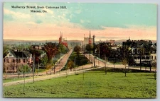 GA Georgia, Macon, Mulberry ST fr Coleman Hill c1910 Postcard