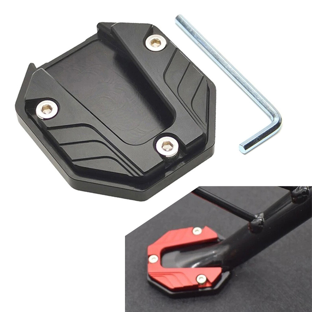Motorcycle Bikes Kickstand Extender Foot Side Stand Extension Pad