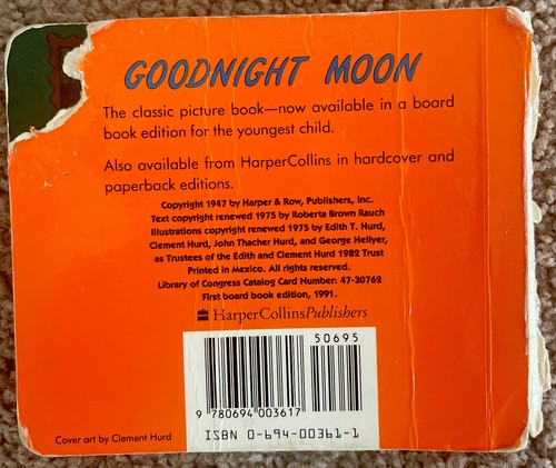 Goodnight Moon Board Book by Margaret Wise Brown (2007, Children's Board Books, - Picture 2 of 4