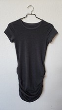 Urban Outfitters Dress New Size Small Dark Gray Ruche T Shirt Basic Mini