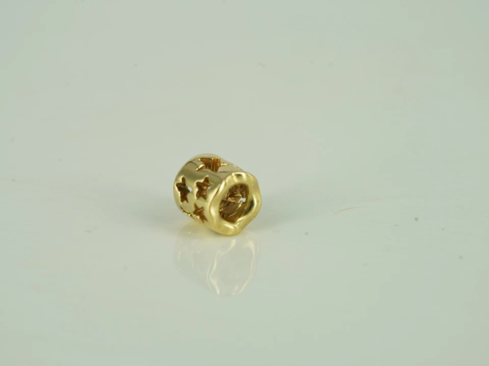 PANDORA Charms 14K Gelbgold Trommel Sterne - Bild 2 von 3