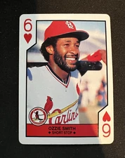 1990 the u.s. playing card company all star baseball #6 of hearts ozzie smith