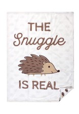 Hudson Baby Blanket Hedgehog Soft Mink Reversible The Snuggle Is Real Unisex New