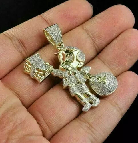 送税込【RICHIE RICH x KING ICE】DOLLAR THE DOG NECKLACE☆14K 送税込【RICHIE RICH x KING ICE】DOLLAR THE DOG NECKLACE☆14K