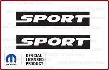 2x 07 - 18 Jeep Wrangler Fender Sport Jk Side Decals Stickers Gloss Black Sj5k5