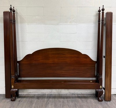 Vintage King Size Councill Craftsman Chippendale Mahogany Carved