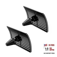 2 PCS Car Air Conditioning Wind Deflector, ABS Rectangle Car Air Vent Wind