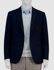 Tommy Hilfiger Men's Blue Wool Blend Modern-Fit Sport Coat Jacket Size 40R