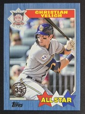 Christian Yelich 2022 Topps Series 2 1987 Topps All Star Blue