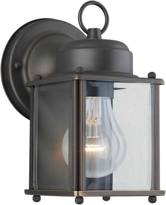 Forte Lighting 1005 Craftsman / Mission Outdoor Wall Sconce - Bronze