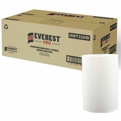 Everest Pro Hardwound Roll Towel White Deluxe HWT350W