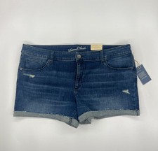 NEW Universal Thread Midi Shorts Distressed Size 20W 4" Inseam
