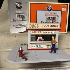 Lionel 6-14160 O Scale Animated Frank's Hot Dog Stand Train Building