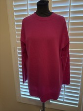 Marks & Spencer Autograph Pure Cashmere Fuchsia Jumper Size M 