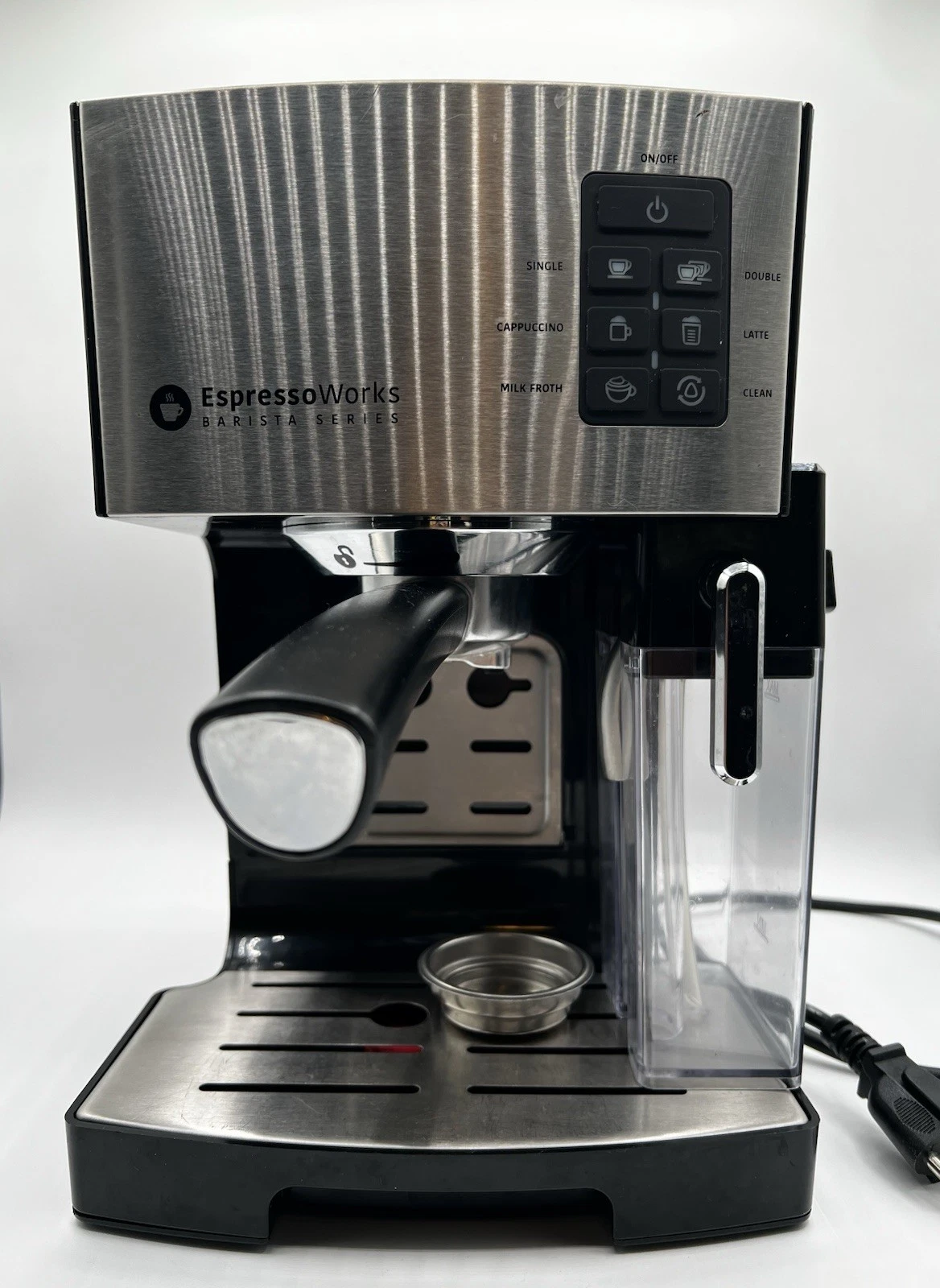 EspressoWorks All-In-One Espresso Machine and Cappuccino Maker - Black