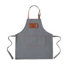 Canvas Aprons for Kids, Childrens Aprons with 4 Pockets and Card Slot Pocket ...