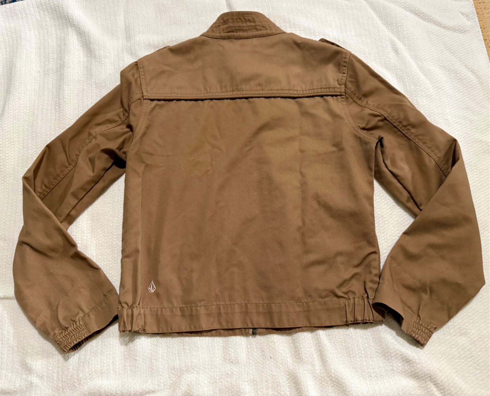 Volcom Brown Basic Full Zip Lightweight Jacket Wo… - image 7