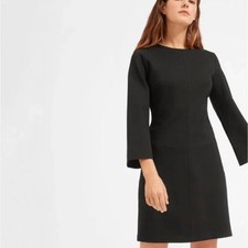 NWT Everlane Ponte Mini Dress Black 14