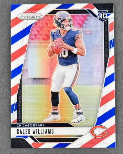 Caleb Williams 2024 Panini Prizm Red White Blue RC #301 - Chicago Bears, ROOKIE