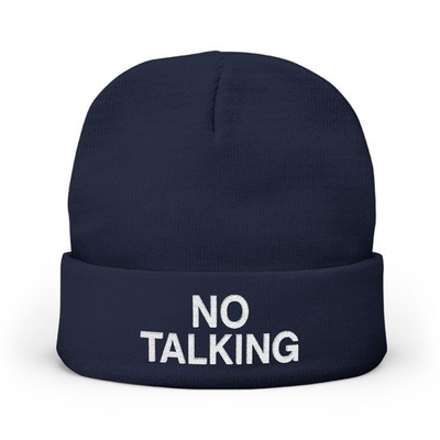 NO TALKING Cap | Minimalistische