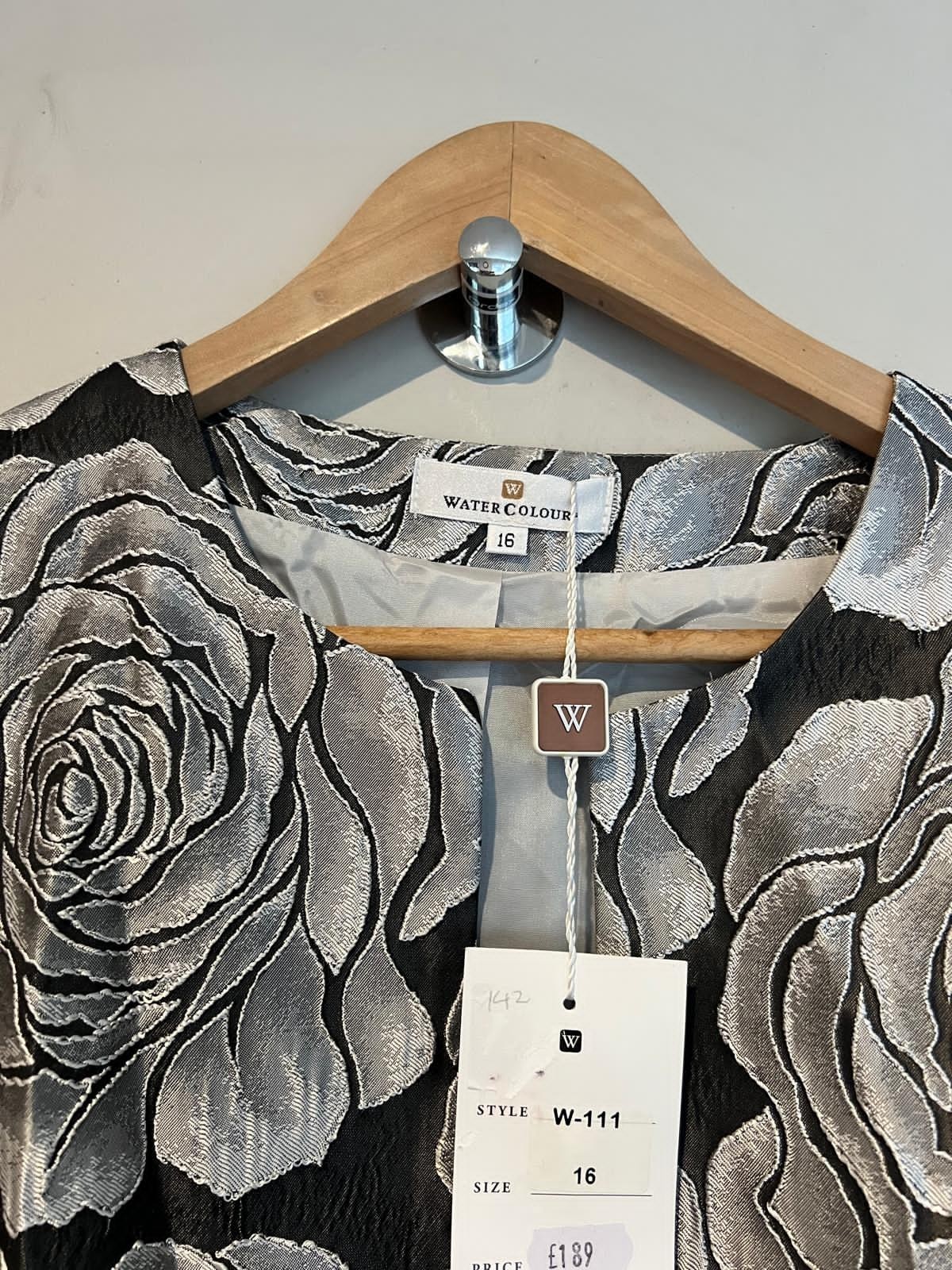 Watercolour Ladies Beautiful Grey & Black Dressy Jacket Size 18 RRP £189 image 6