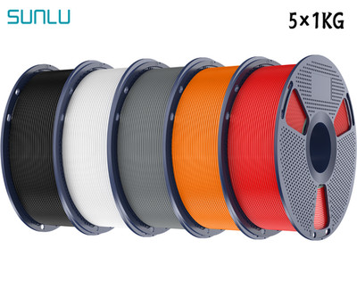 SUNLU 5×1KG 1.75MM PETG Filament High toughness 3D-Drucker Verbrauchsmaterial