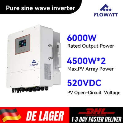 FLOWATTS 6000W Hybrider Solar Wechselrichter Mit Energiespeicherung 6kw 48v Mppt Inverter