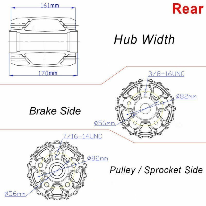 16x3.5 Fat Spoke Wheels Rims Set for Harley Touring Bagger Road King ...