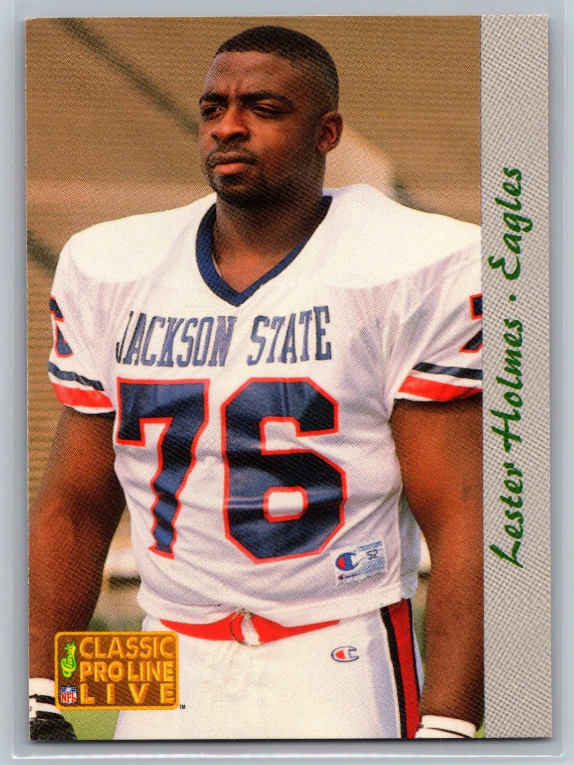 Lester Holmes Jackson State 1993 Classic Pro Line Live Panini RC 214