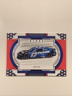 2024 Panini National Treasures Rides Chris Buescher #53 Stars Stripes /13